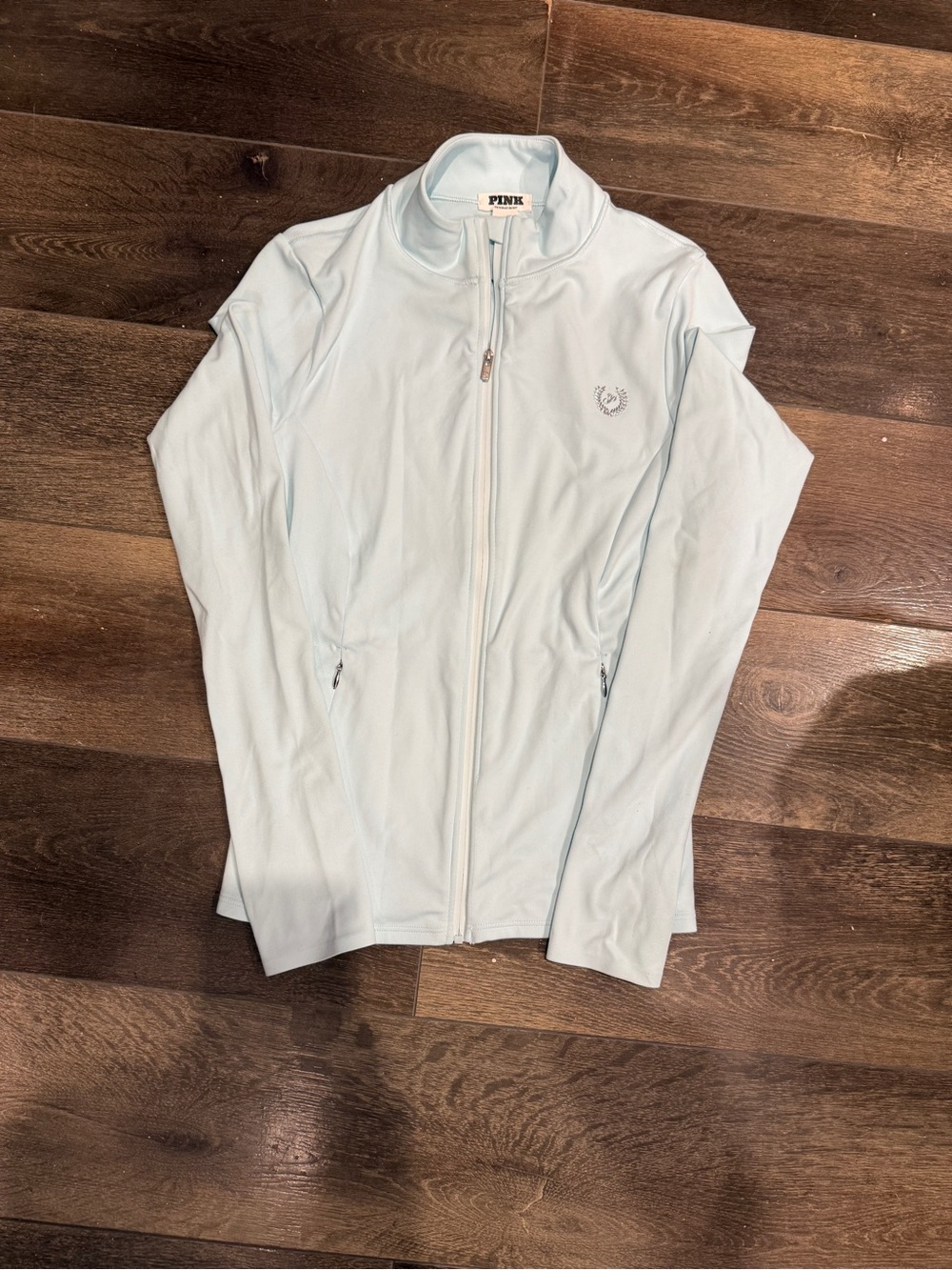 PINK Victoria's Secret Light Blue Full-Zip Jacket